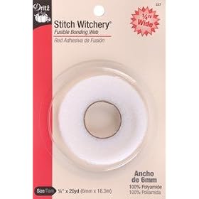 Dritz Stitch Witchery Fusible Web- 1/4 Inch x 20yds