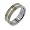 Womens and Mens 7mm Wide Gold Tone Striped Center Titanium Wedding Band Ring Size 8(Size 8,9,10,11,12,13)