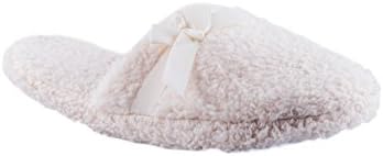 Harve Benard Juniors Comfy Fuzzy Slippers (X-Large 11, Ivory)