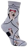 Yorkie Yorkshire Terrier Cotton Puppy Dog Breed Animal Socks 9-11