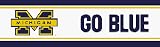 Michigan Wolverines NCAA Licensed 5 1/4 H x 15' L Border