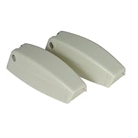 Camco 44163 RV Colonial White Baggage Door Catch - Pack of 2