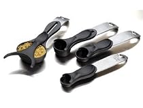 Amco Self Leveling Spoons, Stainless Steel and Nylon, Set of 4
