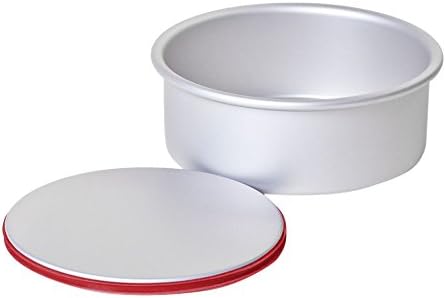 PushPan Round 6 by 2-Inch Aluminum Cake Pan, Silver