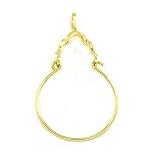 Ribbon Charm Holder 14k Gold 34mm