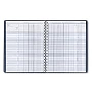 Class Record Book, 8-1/2 x 11, Embossed Simulated Leather Cover, Blue