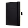 Sigel CO231 Notizbuch CONCEPTUM, Softcover, Lederimitat schwarz, ca. A6, kariert, 1 St�ck