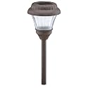 Malibu 2 Pack Solar Stamped Metal Landscape Lights with White LED's, Oil Rubbed Bronze #LZ418-2