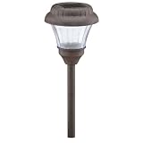 Malibu 2-Pack Solar Stamped Metal Landscape Lights with White LED's, Oil Rubbed Bronze #LZ418-2