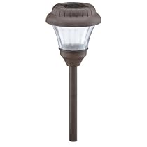 Malibu 2-Pack Solar Stamped Metal Landscape Lights with White LED's, Oil Rubbed Bronze #LZ418-2