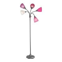 Room Essentialsandreg; 5-Head Floor Lamp - Pink