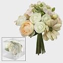 9" SILK ANEMONE FLORAL BOUQUET