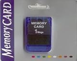 1mb Memory Card Playstaion PS1 NEW (Color might Vary)