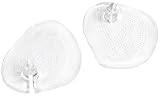 Pedag 1781 Floppy Clear Soft Gel Forefoot Pad with Toe Post Cushion for Sandals with Toe Posts (Self Adhesive and Removable)