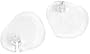 Pedag 1781 Floppy Clear Soft Gel Forefoot Pad with Toe Post Cushion for Sandals with Toe Posts (Self Adhesive and Removable)