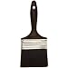 Weiler 5/8" Thickness, 2-3/4" Bristle Length, 4" Width, Black Bristle, Tin Ferrule, Industrial Varnish Paint Brush With Blue Plastic Sash Handle
