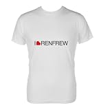 I Love Renfrew Mens T-Shirt, Size Medium