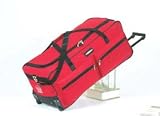 Jeep Wheeled Holdall 31 inch Luggage Bag with Wheels Red 543R