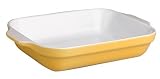Emile Henry Provencal 12-by-8-1/2-Inch Lasagna Baker, Citron Yellow
