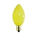 5 Watt Ceramic Yellow C7 Light Bulb / Candelabra Base / Incandescent Christmas Light Bulb / Holiday Light Bulb