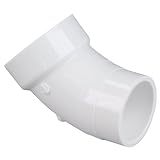 Buy NIBCO 4806-2 Series PVC DWV Pipe Fitting, 45 Degree Elbow, Spigot x Hub