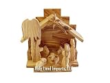 Angel Glory Nativity Set - Olive Wood