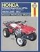 Book Haynes Honda TRX300 Shaft Drive ATVs Owners Workshop Manual: 2-wheel drive & 4-wheel drive 1988 thru 2000 (Owners Workshop Manual)
