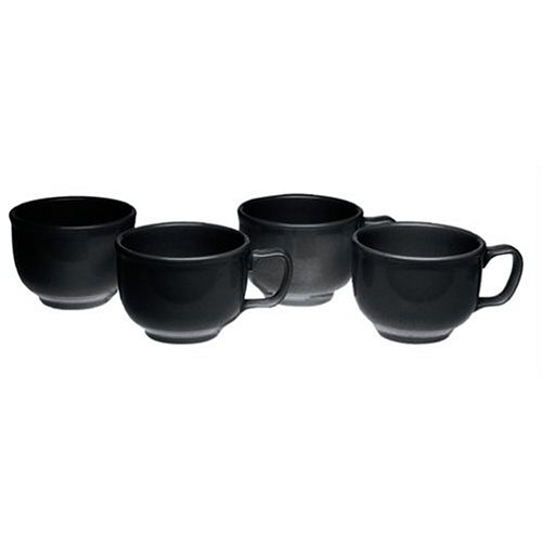 Fiesta 18-Ounce Jumbo Cups, Set of 4, Black