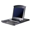 ATEN 16-Port 2 Users (1IP and 1 Local) 17 Inch Dual Rail LCD IP-based KVM Switch KL9116M (Black)