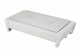 Brabantia Food Warmer, 2 Burner, White with Grey Grille
