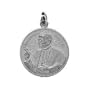 Pope John Paul II Round Medal Sterling Silver 20.0mm with 18 inch necklace