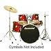 Accent CS 5 Piece Power Drum Set LC225 Silver