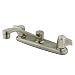 Elements of Design EB261SN Franklin Twin Canopy Handle 8 Kitchen Faucet, Satin Nickel