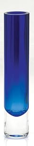 Crystal Slim Bud Vase in Cobalt Blue