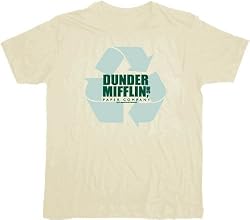 The Office Dunder Mifflin Inc Recycle Paper Company Cream T-shirt Tee