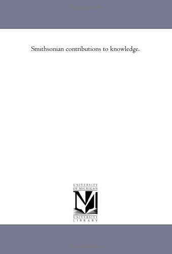 Smithsonian contributions to knowledge.: Vol. 14