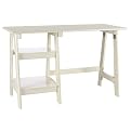 Braxton Trestle Desk - White
