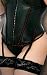 Sexy y2 Diva Leather 1/4 Bust Cup Corset includes G-String in Queen Plus Size 3X