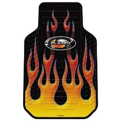 Plasticolor 001551R01 Molded Universal-Fit Flames Floor Mat