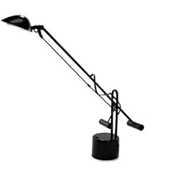 Ledu Counter-Balanced Halogen Desk Lamp, Black, 18" Reach