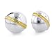 Sterling Silver 2T Button Earrings