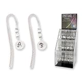 Initial It - Monogramed Brushed Silver Bookmarks(pack Of 72)