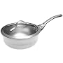 Calphalon Contemporary Stainless-Steel 2-Quart Chef's Pan with Glass Lid