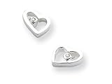 0.02 cttw White Ice(Tm) Heart Earrings