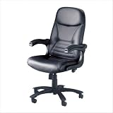 Comfort Flip Arm Big & Tall Chair Color: Black Leather