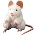 Plush White Mouse Puppet 8