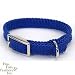 Coastal Pet Sunburst Braided Nylon Dog Collar (Blue, 12 inch L x 3/8 inch W)