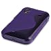 SAMSUNG GALAXY ACE S5830 PURPLE "S" CURVE GEL SKIN CASE / COVER PART OF THE QUBITS ACCESSORIES RANGE