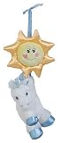 Sunshine Blue Pony Pull Musical Crib Toy