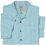 Montego Mens Textured Silk Camp Shirt Closeouts